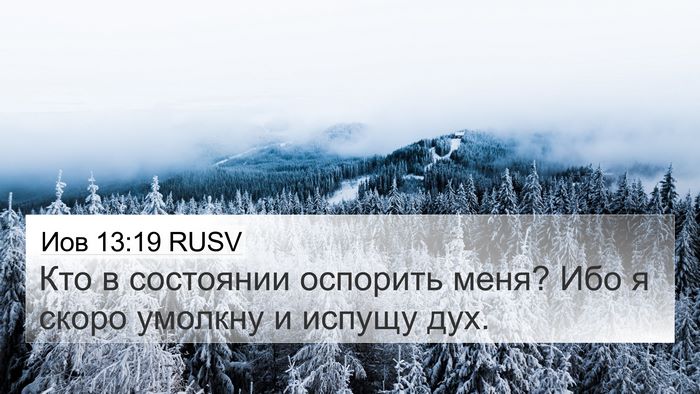 Иов 13:19 RUSV Bible Verse Image