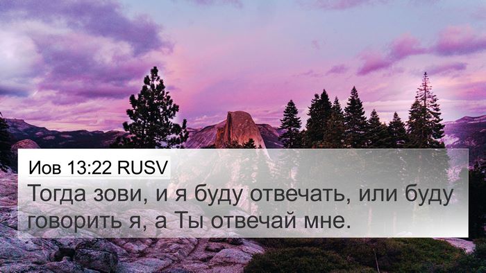 Иов 13:22 RUSV Bible Verse Image