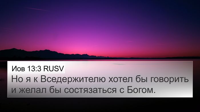 Иов 13:3 RUSV Bible Verse Image