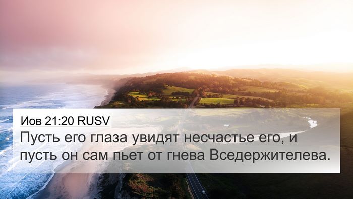 Иов 21:20 RUSV Bible Verse Image