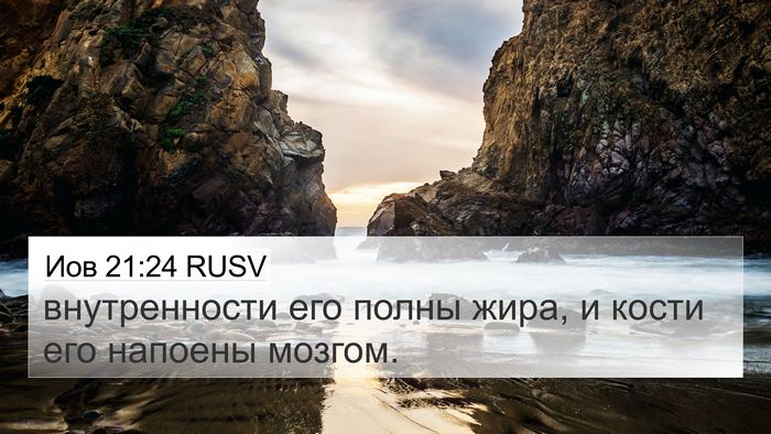 Иов 21:24 RUSV Bible Verse Image