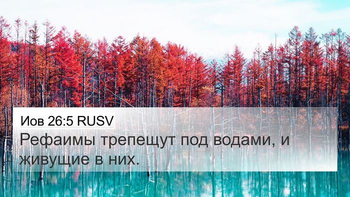 Иов 26:5 RUSV Bible Verse Image