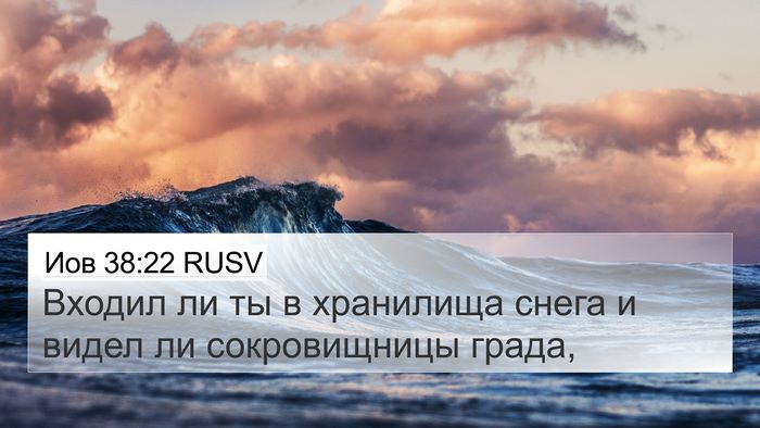 Иов 38:22 RUSV Bible Verse Image
