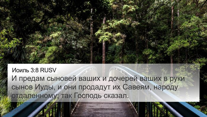 Иоиль 3:8 RUSV 4K Wallpaper - И предам сыновей ваших и - 4K Wallpaper Bible Verse
