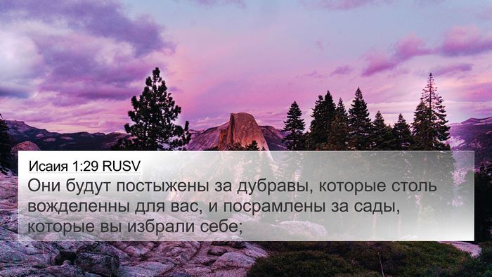 Исаия 1:29 RUSV Bible Verse Image