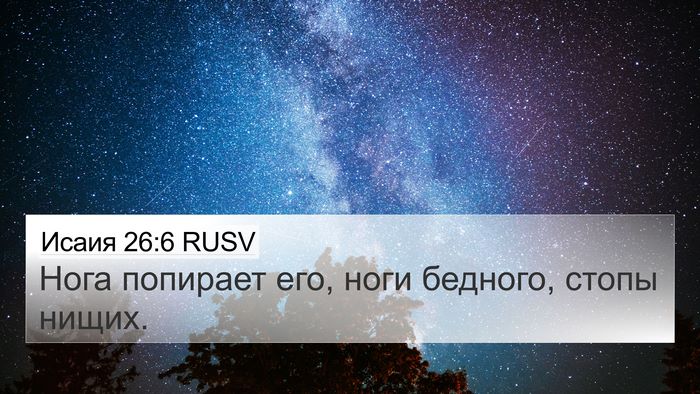 Исаия 26:6 RUSV 4K Wallpaper - Нога попирает его, ноги - 4K Wallpaper Bible Verse