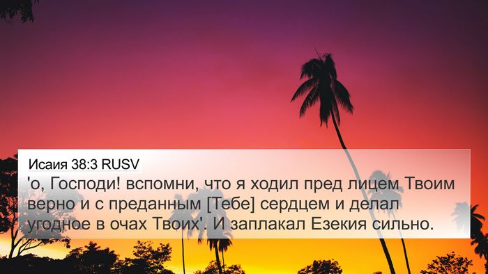 Исаия 38:3 RUSV Bible Verse Image