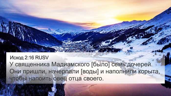 Исход 2:16 RUSV Bible Verse Image
