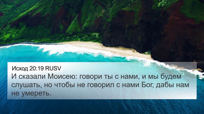 Исход 20:19 RUSV Bible Verse Image