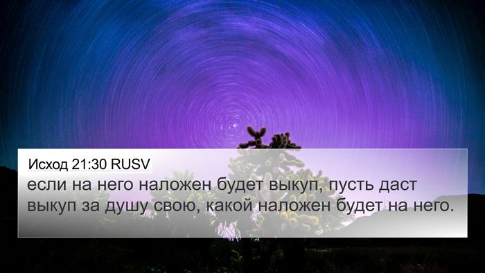 Исход 21:30 RUSV Bible Verse Image