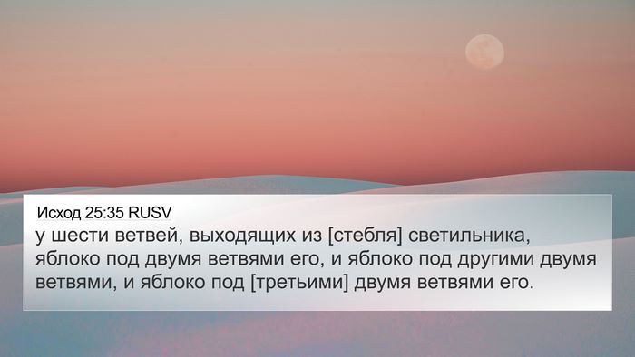 Исход 25:35 RUSV Bible Verse Image