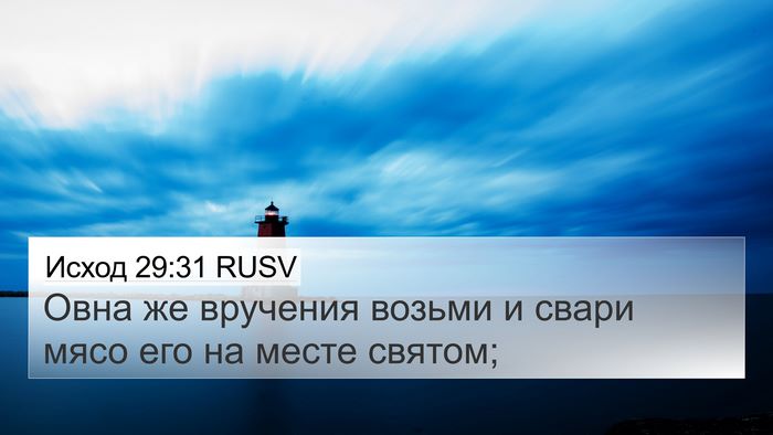 Исход 29:31 RUSV Bible Verse Image