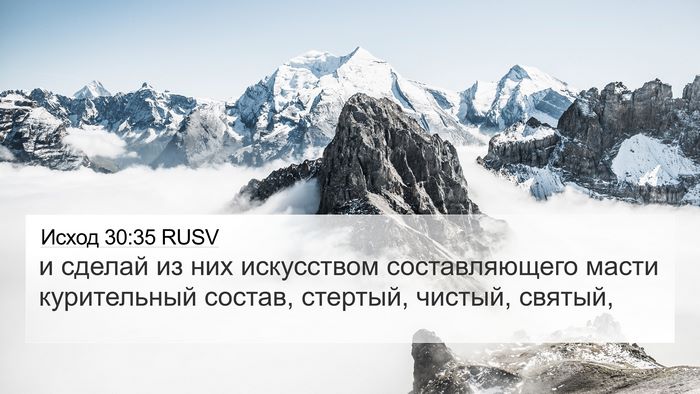 Исход 30:35 RUSV Bible Verse Image