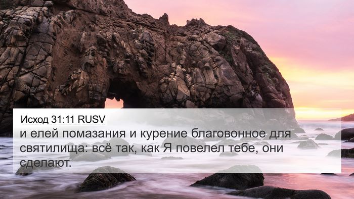 Исход 31:11 RUSV Bible Verse Image