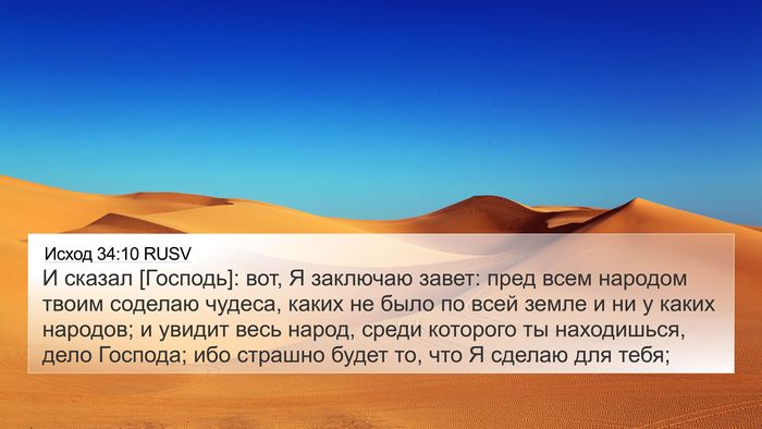 Исход 34:10 RUSV Bible Verse Image