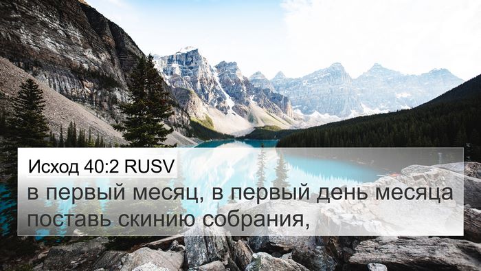 Исход 40:2 RUSV Bible Verse Image