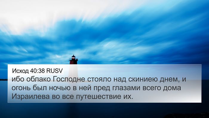 Исход 40:38 RUSV Bible Verse Image