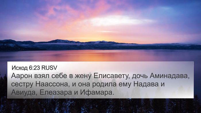 Исход 6:23 RUSV Bible Verse Image