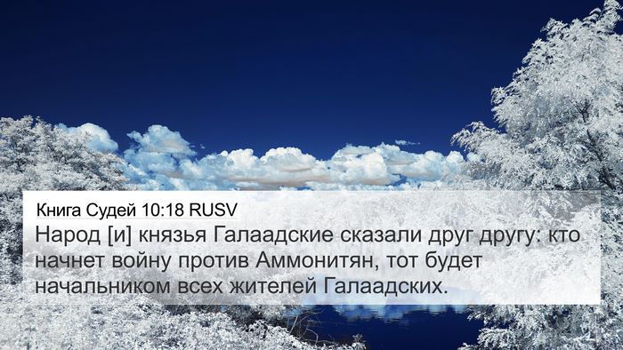 Книга Судей 10:18 RUSV Bible Verse Image