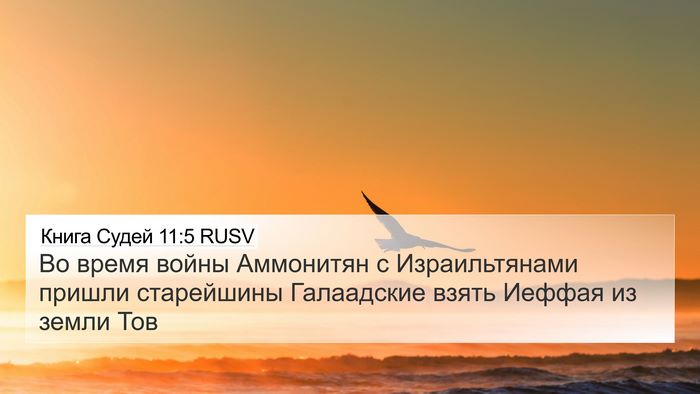Книга Судей 11:5 RUSV Bible Verse Image