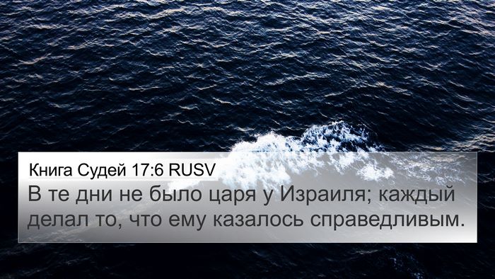 Книга Судей 17:6 RUSV Bible Verse Image