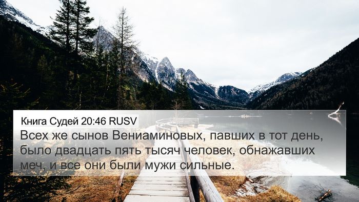 Книга Судей 20:46 RUSV Bible Verse Image