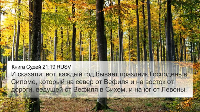 Книга Судей 21:19 RUSV Bible Verse Image