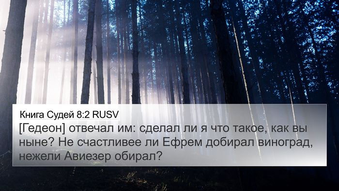 Книга Судей 8:2 RUSV Bible Verse Image