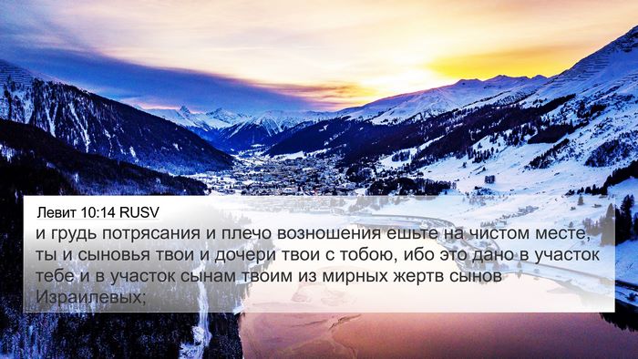 Левит 10:14 RUSV Bible Verse Image