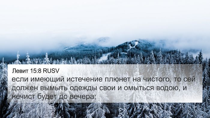 Левит 15:8 RUSV 4K Wallpaper - если имеющий истечение - 4K Wallpaper Bible Verse