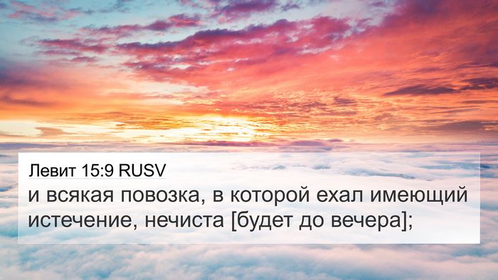 Левит 15:9 RUSV 4K Wallpaper - и всякая повозка, в которой - 4K Wallpaper Bible Verse