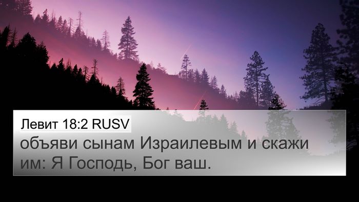 Левит 18:2 RUSV 4K Wallpaper - объяви сынам Израилевым и - 4K Wallpaper Bible Verse