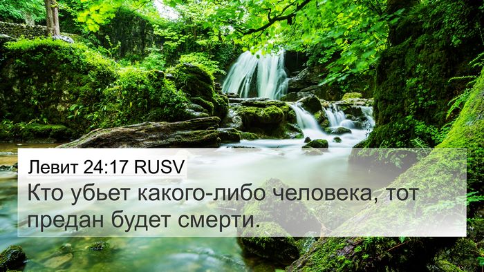 Левит 24:17 RUSV Bible Verse Image