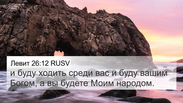 Левит 26:12 RUSV Bible Verse Image