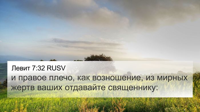 Левит 7:32 RUSV Bible Verse Image