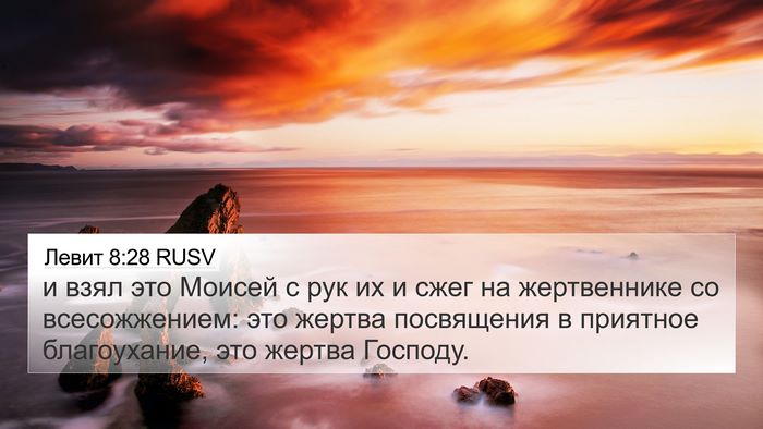 Левит 8:28 RUSV Bible Verse Image