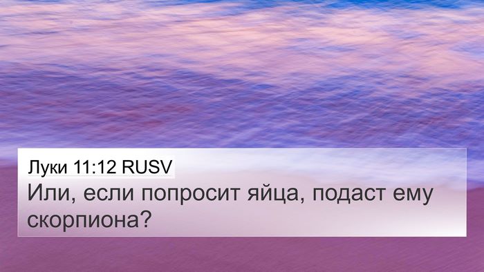 Луки 11:12 RUSV 4K Wallpaper - Или, если попросит яйца, - 4K Wallpaper Bible Verse