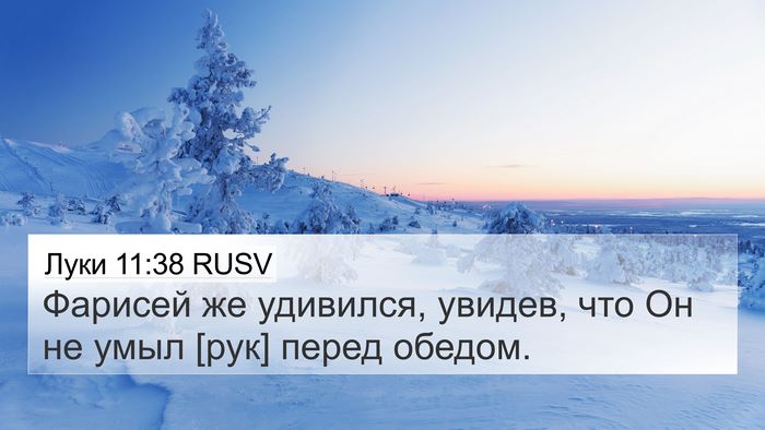 Луки 11:38 RUSV Bible Verse Image