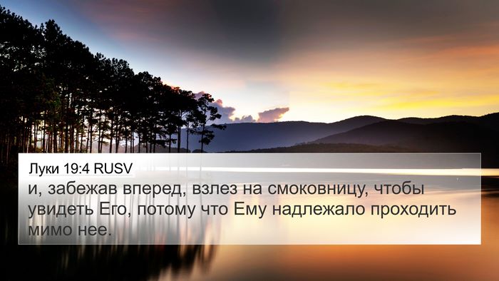 Луки 19:4 RUSV Bible Verse Image