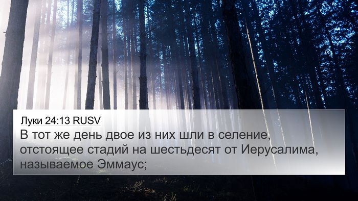 Луки 24:13 RUSV Bible Verse Image