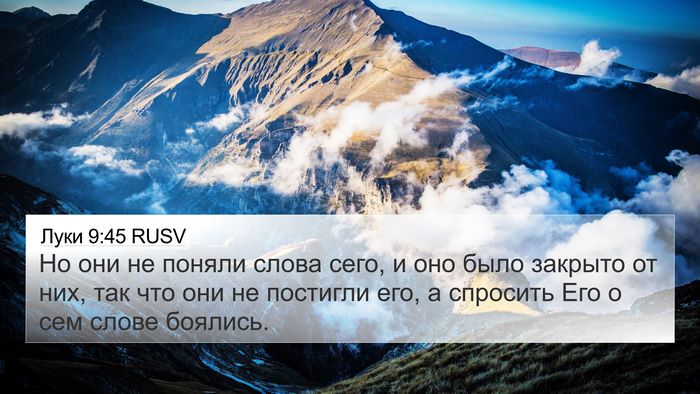 Луки 9:45 RUSV Bible Verse Image