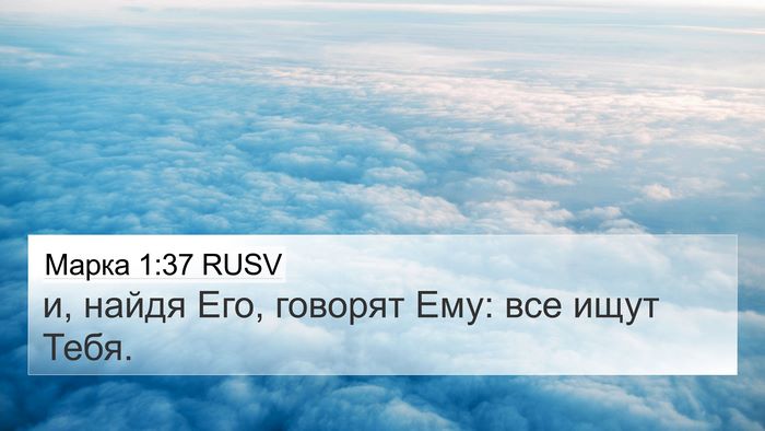 Марка 1:37 RUSV 4K Wallpaper - и, найдя Его, говорят Ему: - 4K Wallpaper Bible Verse