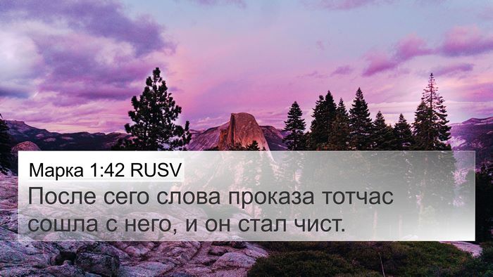 Марка 1:42 RUSV 4K Wallpaper - После сего слова проказа - 4K Wallpaper Bible Verse