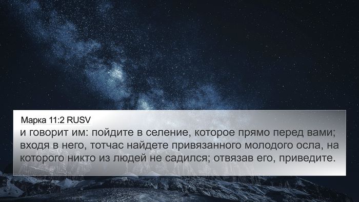 Марка 11:2 RUSV Bible Verse Image