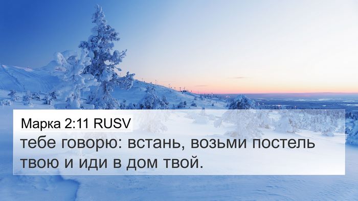 Марка 2:11 RUSV 4K Wallpaper - тебе говорю: встань, возьми - 4K Wallpaper Bible Verse