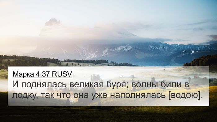 Марка 4:37 RUSV Bible Verse Image