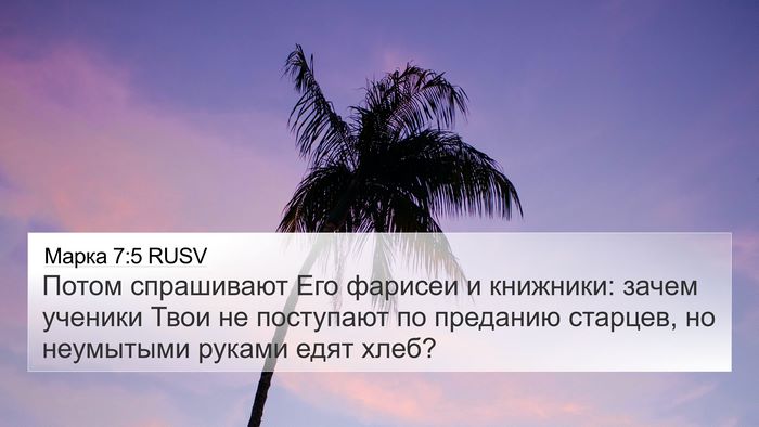 Марка 7:5 RUSV Bible Verse Image