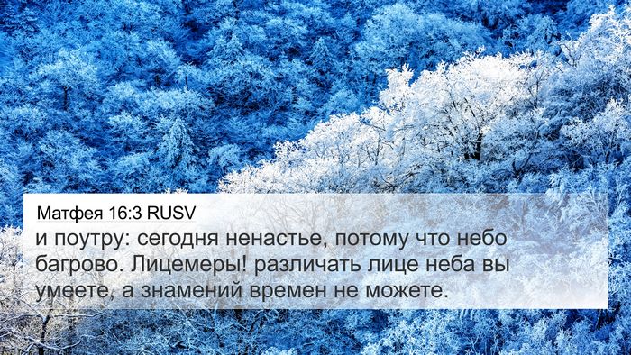 Матфея 16:3 RUSV 4K Wallpaper - и поутру: сегодня ненастье, - 4K Wallpaper Bible Verse