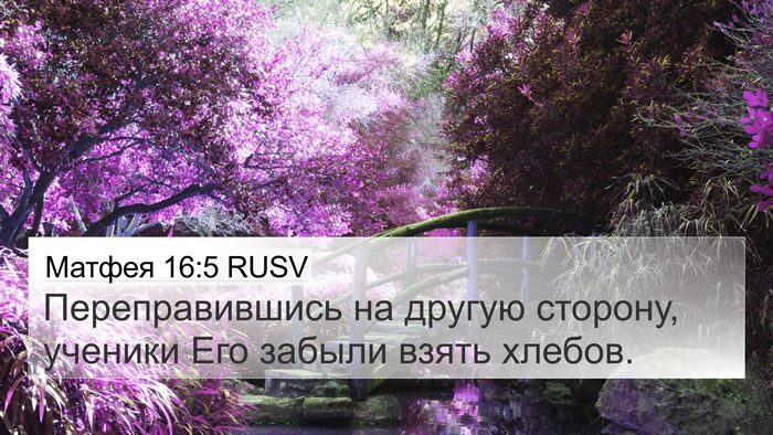 Матфея 16:5 RUSV 4K Wallpaper - Переправившись на другую - 4K Wallpaper Bible Verse