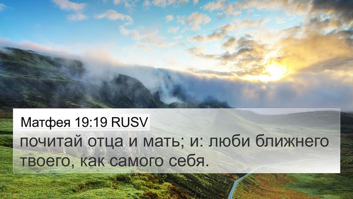 Матфея 19:19 RUSV Bible Verse Image